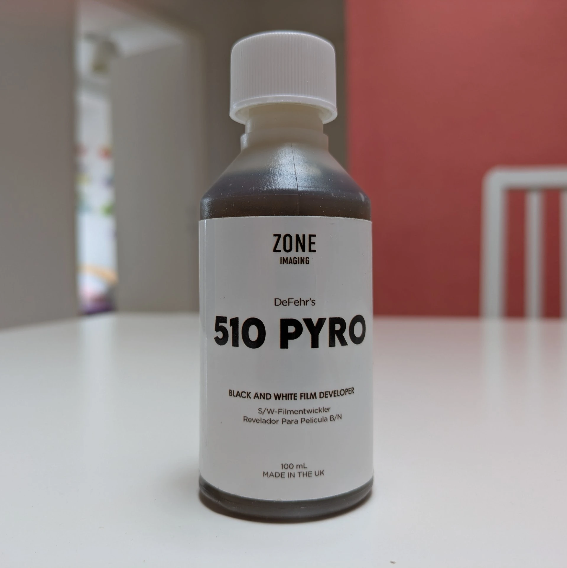 eine flasche DeFehr&rsquo;s 510 PYRO ein entwickler für s/w filme